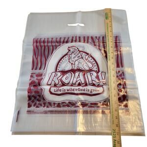 ROAR VBS Crew Bags Clear Plastic Handle Bags Life Is Wild God Is Good Lot of 10